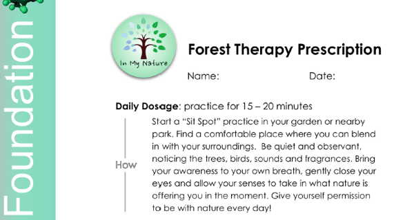 Forest Therapy Foundation prescription