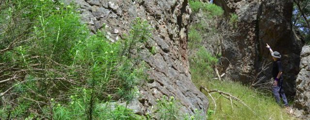 aim uphills at Hanging Rock